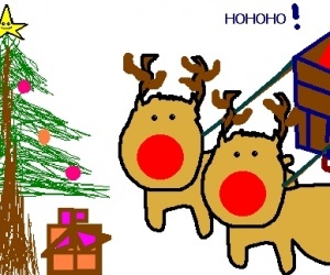 microsoft paint christmas image done badly